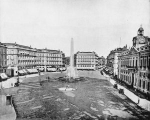 プエルタデルソル、マドリード、スペイン、19世紀後半 作： John L. Stoddard