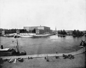 王宮、スウェーデン、ストックホルム、1893年。