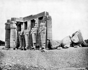 遺跡、テーベ、エジプト、1893年。
