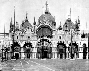 セントマークス、ベニス、イタリア、1893年。 作： John L. Stoddard