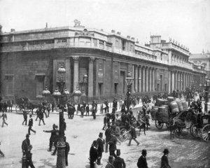 イングランド銀行、ロンドン、19世紀後半。 作： John L. Stoddard