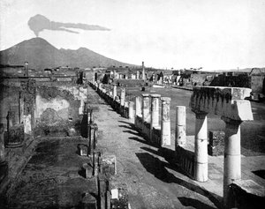 フォーラム、ポンペイ、イタリア、1893年。 作： John L. Stoddard