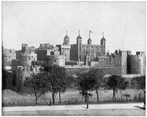 19世紀後半のイギリスのロンドン塔。 作： John L. Stoddard