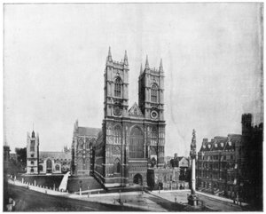 ウエストミンスター寺院、ロンドン、19世紀後半 作： John L. Stoddard
