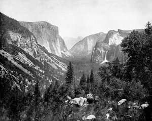 ヨセミテバレー、カリフォルニア州アーティストポイント、1893年 作： John L. Stoddard