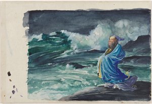 嵐を巻き起こすリシ 作： John La Farge