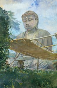 大仏として知られる鎌倉の阿弥陀如来大像、1887年。 作： John La Farge