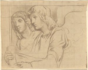 トリニティ教会、ボストンの二人の天使 作： John La Farge