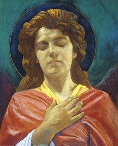天使の頭、 作： John La Farge or Lafarge