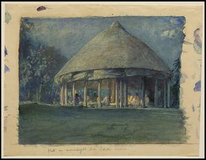 月明かりの小屋、イヴァ、サバイイ、1890年10月、1890年 作： John La Farge or Lafarge