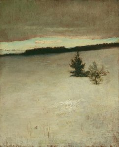 雪原、朝、ロックスベリー 作： John La Farge or Lafarge
