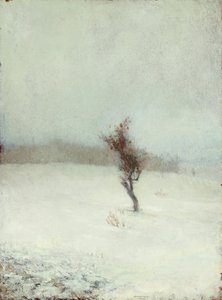雪の嵐 1865年 （油彩・パネル） 作： John La Farge or Lafarge
