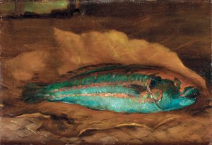 オウムの研究、サモア、1890 作： John La Farge or Lafarge