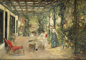 テラスでの朝食 作： John Lavery