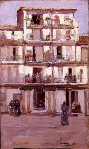 タンジールの家」（油彩・キャンバス） 作： John Lavery