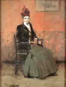 アグネス・ジーン・マッキンタイア夫人 作： John Lavery