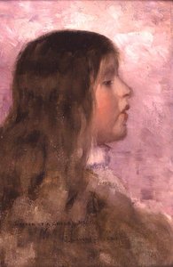 子供の頭のスケッチ 作： John Lavery