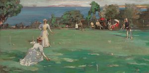 クロケットパーティー 作： John Lavery