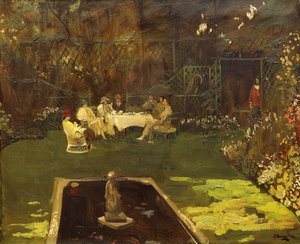 アーディリーの庭 作： John Lavery