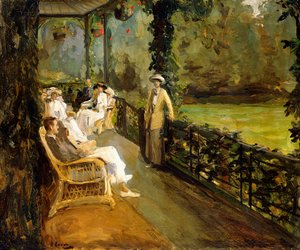 ベランダ 作： John Lavery