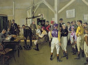 ハーストパークの計量室 作： John Lavery