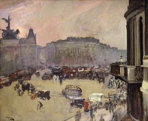 冬の太陽、ハイド・パーク・コーナー 作： John Lavery