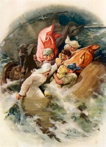 ヨナは海に投げ込まれる 作： John Lawson