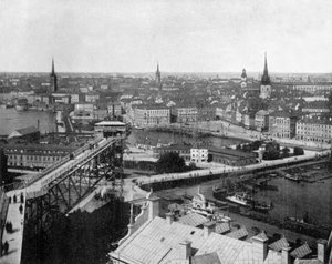 1890年頃のスウェーデン・ストックホルム（モノクロ写真
