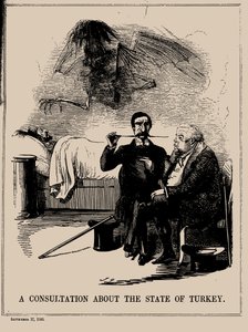 トルコ国に関する協議。 パンチ、1853 年 9 月 17 日、1853 年。 作： John Leech