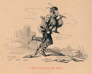 戦利品を確保するデーン、c1860、c1860 作： John Leech