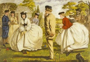 二人以上のための素敵なゲーム（油彩・キャンバス 作： John Leech