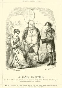 明白な質問 作： John Leech