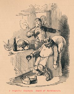 恐ろしい例。ハルディカヌートの死、c1860、c1860