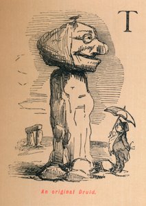 オリジナルのドルイド、c1860、1860 作： John Leech