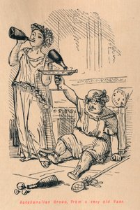 非常に古い花瓶からのバッハリアングループ、1852 作： John Leech