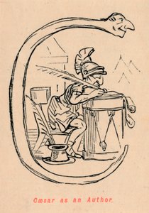 著者としてのシーザー、1852 作： John Leech