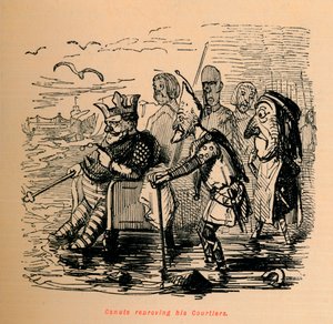 彼の廷臣を非難するカヌート、c1860、c1860 作： John Leech