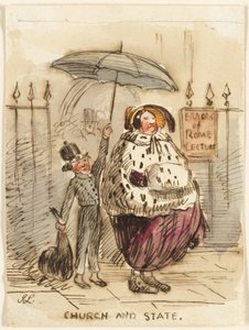 教会と国家 作： John Leech