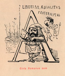 私はローマ市民です、1852年 作： John Leech
