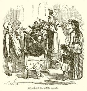 Ethelred the Unreadyの戴冠式 作： John Leech