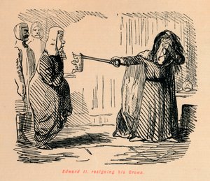エドワードII。彼の王冠を辞任、c1860、c1860 作： John Leech