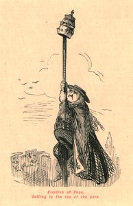 教皇の選挙。極の頂上、1897年。 作： John Leech
