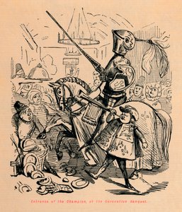 チャンピオンの入り口、戴冠式の宴会、c1860、c1860 作： John Leech