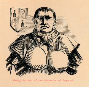 イギリスのチャンピオンの派手な肖像画、c1860、c1860 作： John Leech