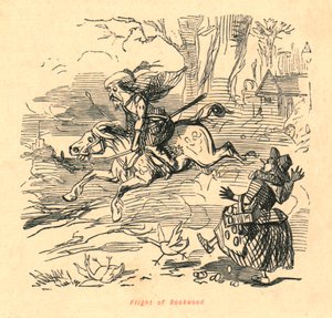 ルックウッドの飛行、1897年。 作： John Leech