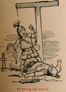 戦利品の収集、1852 作： John Leech