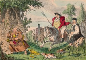 ヘンリーVIIIモンクハンティング、1850 作： John Leech