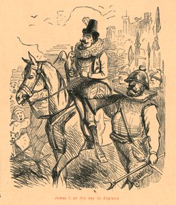ジェームズ1世、1897年にイギリスに向かう途中。 作： John Leech