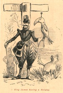 ジェームズ王、1897年。 作： John Leech