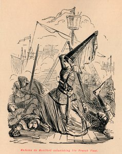 フランス艦隊を驚かせたモンフォートマダム、c1860、c1860 作： John Leech